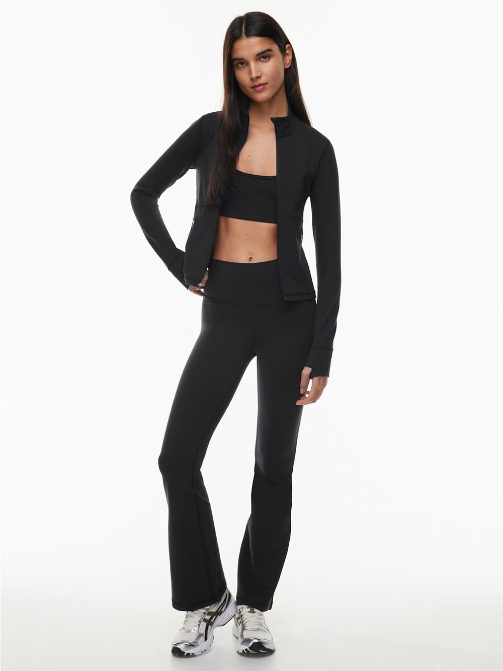 NWT - Aritzia TNA Life - Flare High Rise Leggings - Black - Small